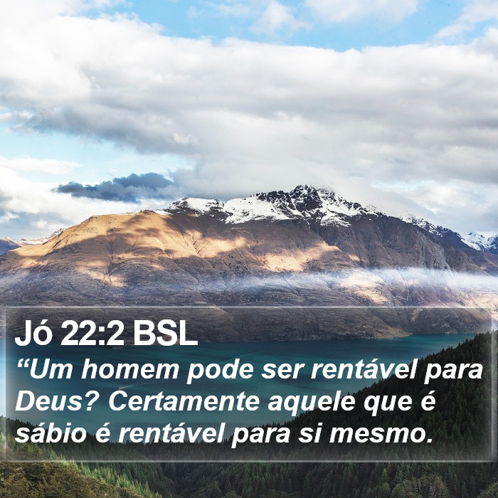 Jó 22:2 BSL Bible Study