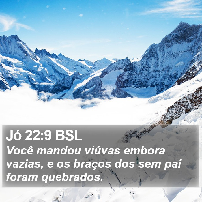 Jó 22:9 BSL Bible Study