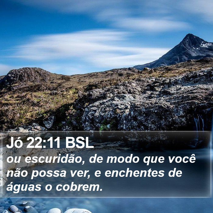 Jó 22:11 BSL Bible Study