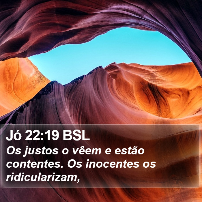 Jó 22:19 BSL Bible Study