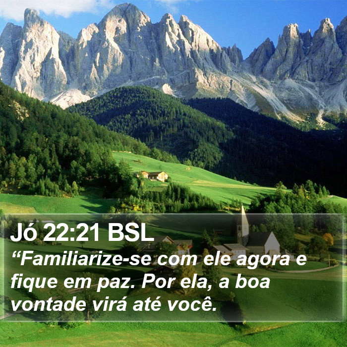 Jó 22:21 BSL Bible Study