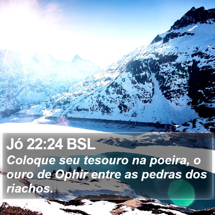 Jó 22:24 BSL Bible Study