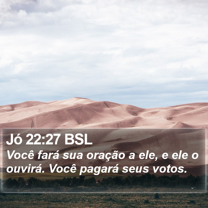 Jó 22:27 BSL Bible Study