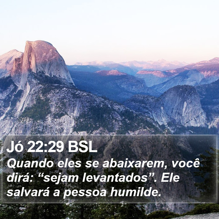 Jó 22:29 BSL Bible Study