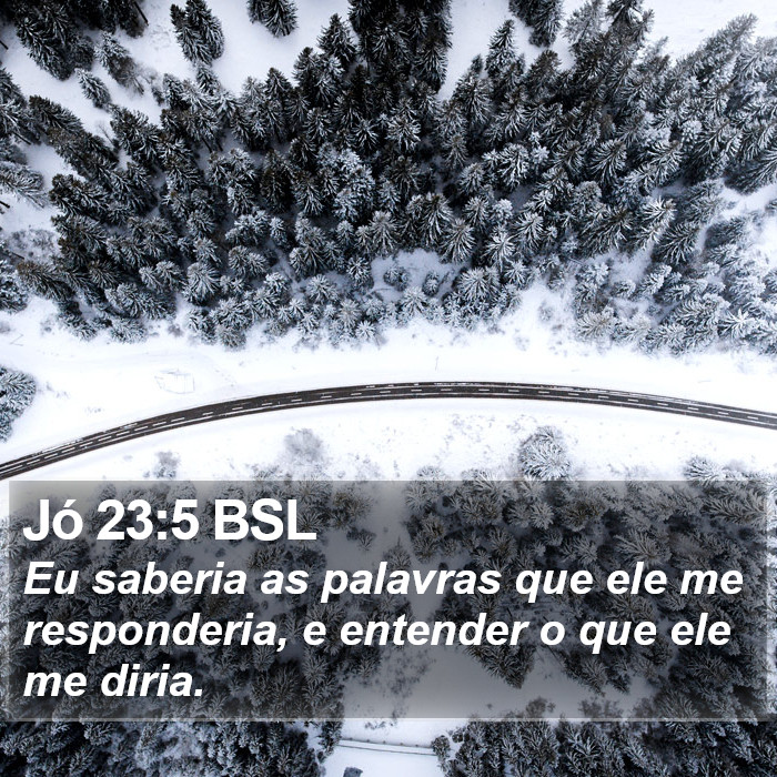 Jó 23:5 BSL Bible Study