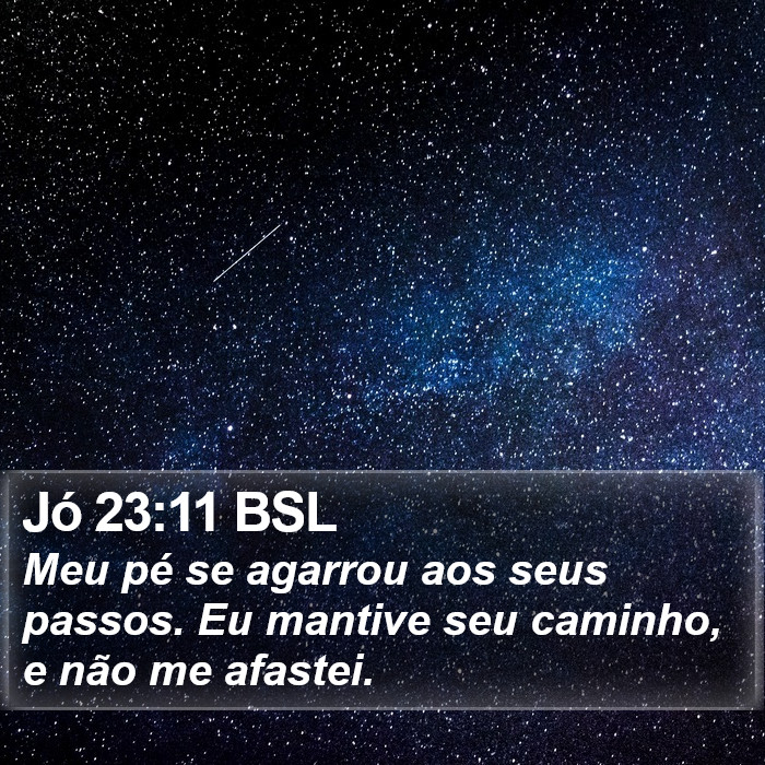 Jó 23:11 BSL Bible Study