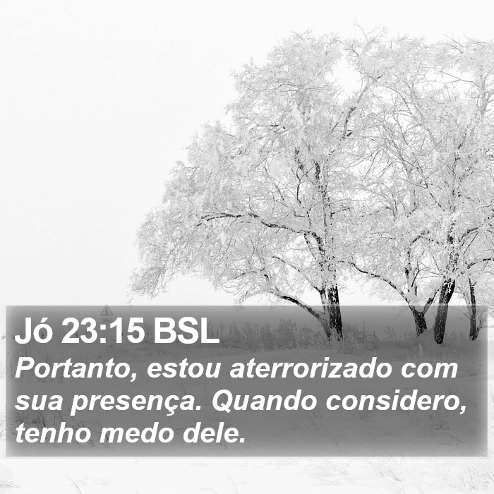 Jó 23:15 BSL Bible Study