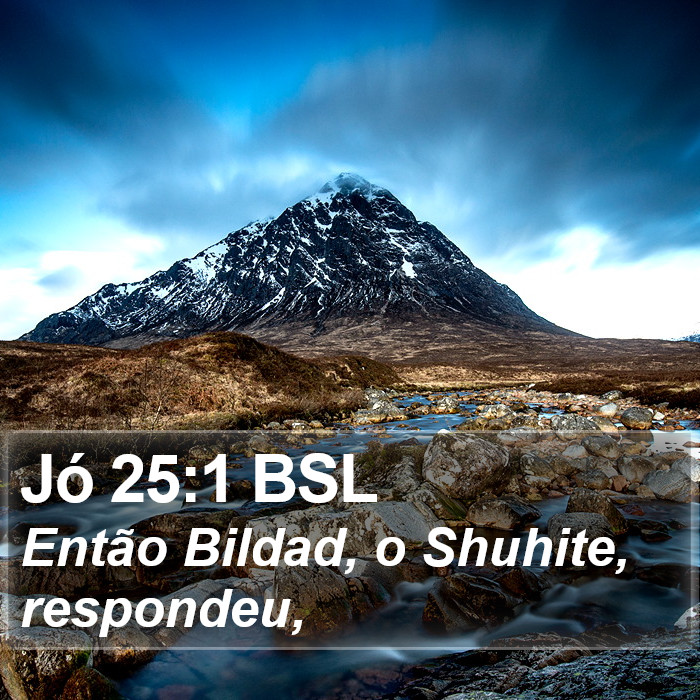 Jó 25:1 BSL Bible Study