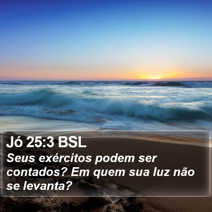 Jó 25:3 BSL Bible Study