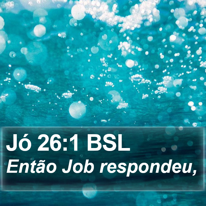 Jó 26:1 BSL Bible Study