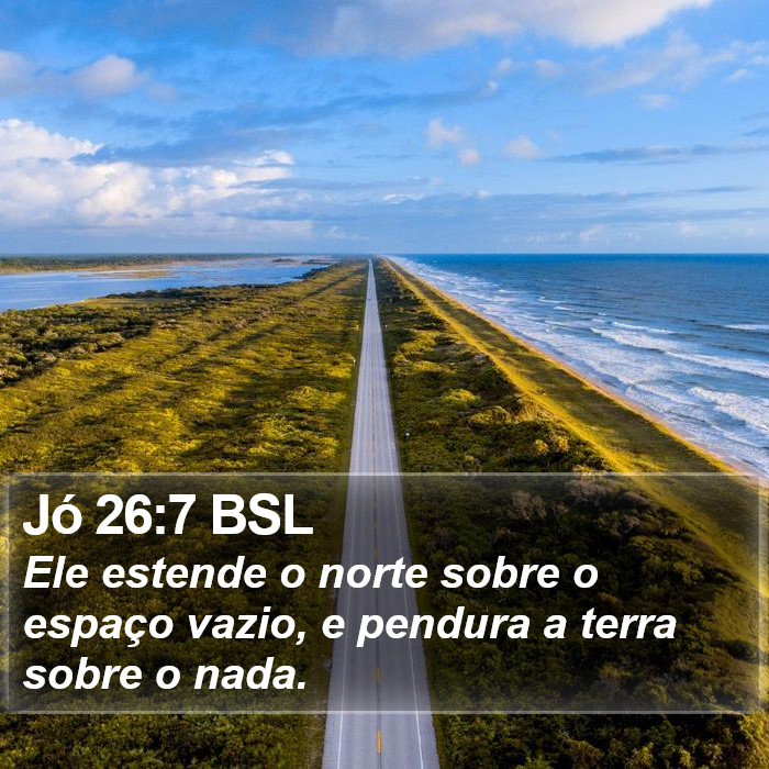 Jó 26:7 BSL Bible Study