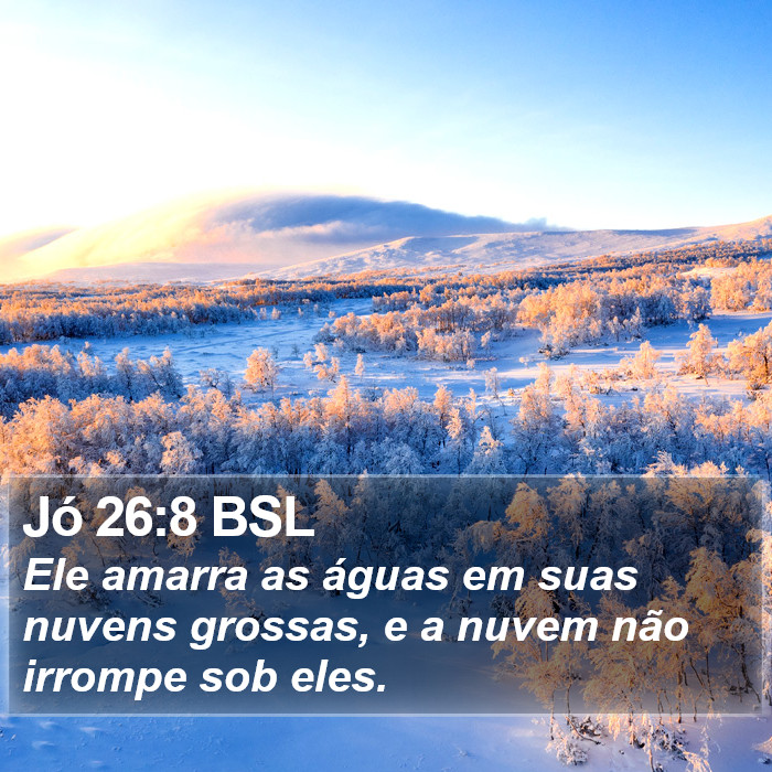 Jó 26:8 BSL Bible Study