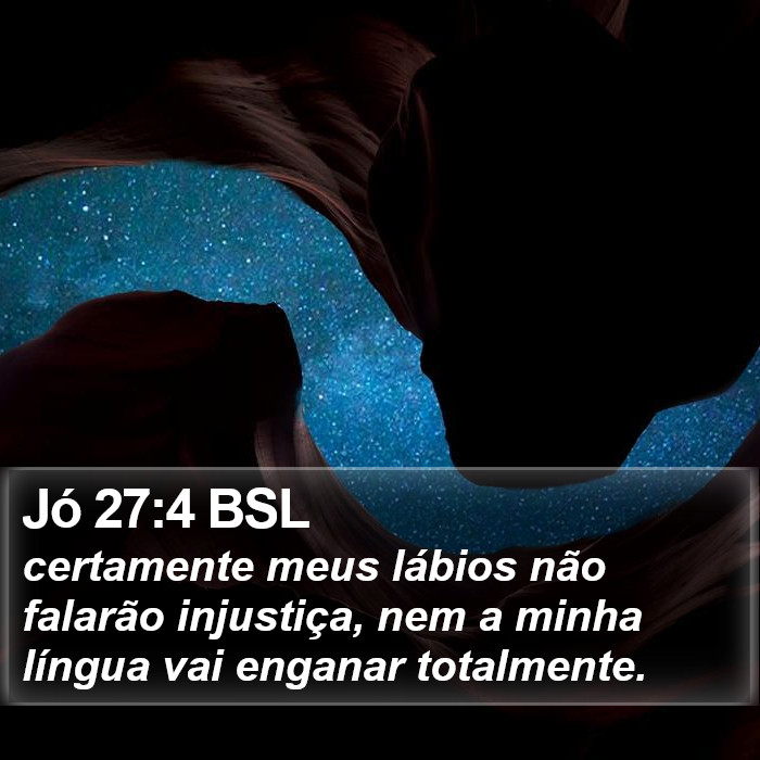 Jó 27:4 BSL Bible Study