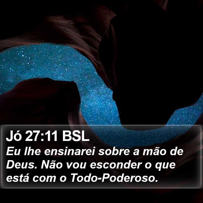 Jó 27:11 BSL Bible Study