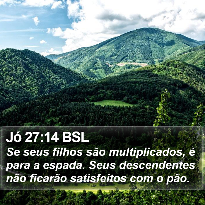 Jó 27:14 BSL Bible Study
