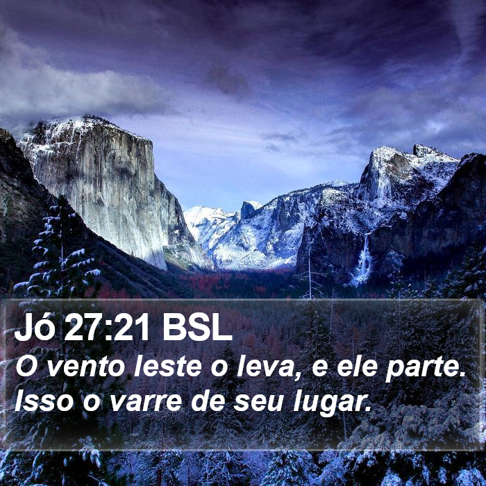 Jó 27:21 BSL Bible Study
