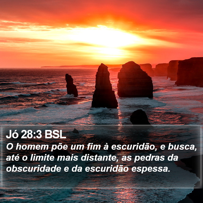 Jó 28:3 BSL Bible Study