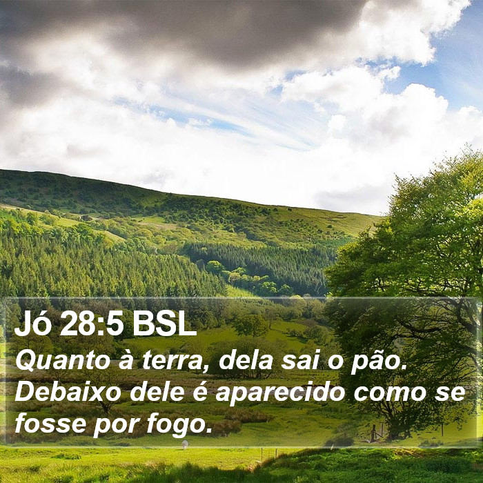 Jó 28:5 BSL Bible Study