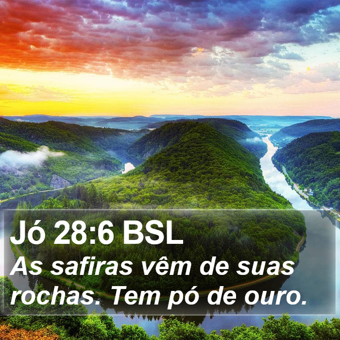 Jó 28:6 BSL Bible Study