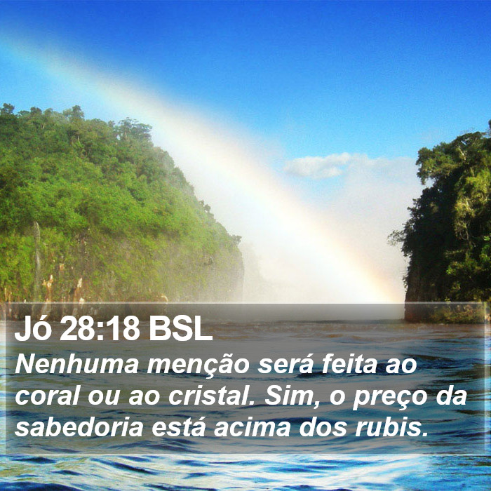 Jó 28:18 BSL Bible Study