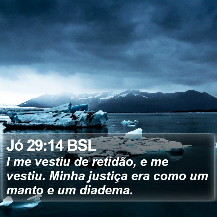 Jó 29:14 BSL Bible Study