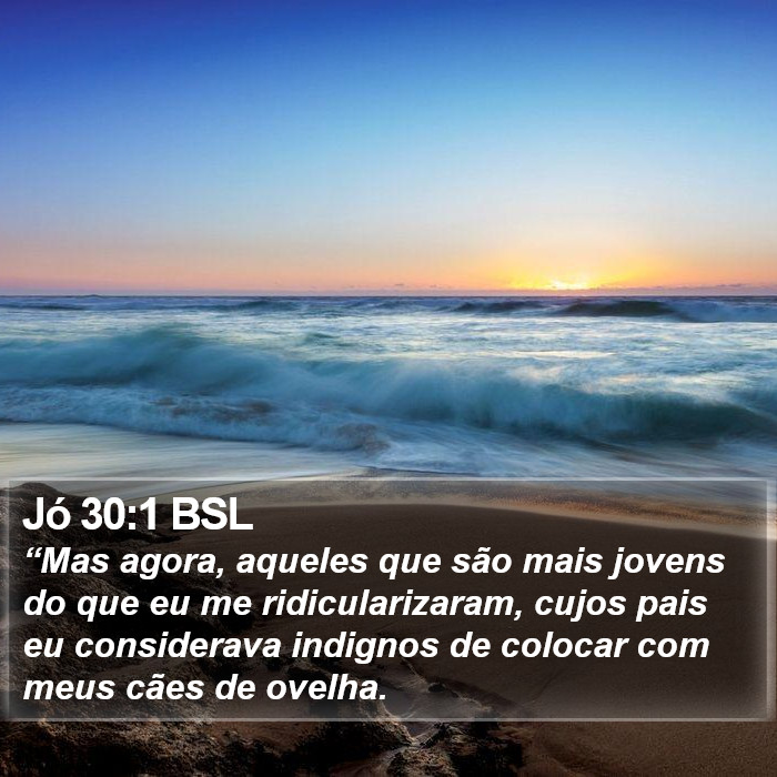 Jó 30:1 BSL Bible Study