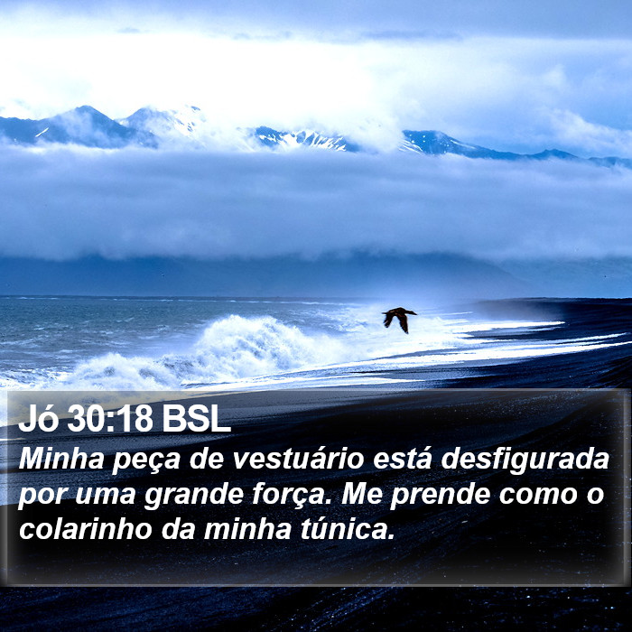 Jó 30:18 BSL Bible Study