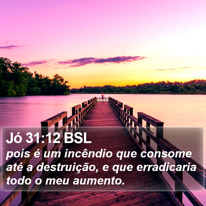 Jó 31:12 BSL Bible Study