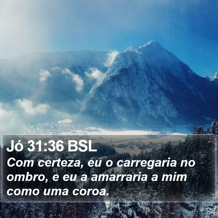 Jó 31:36 BSL Bible Study