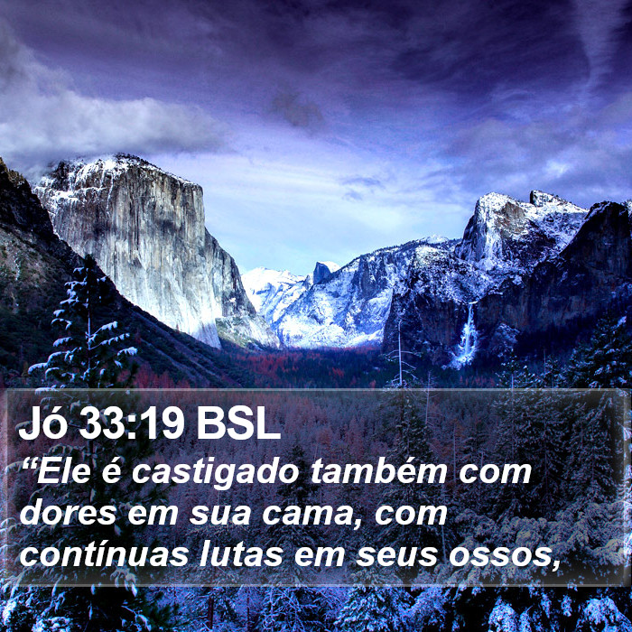 Jó 33:19 BSL Bible Study