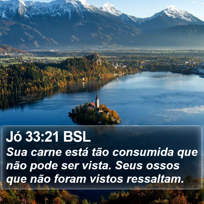 Jó 33:21 BSL Bible Study