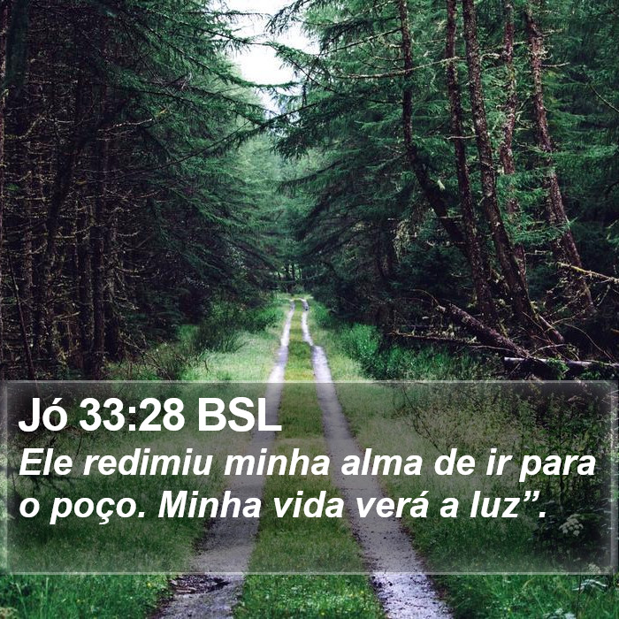 Jó 33:28 BSL Bible Study