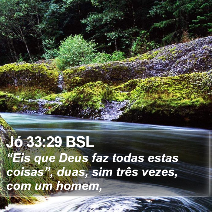 Jó 33:29 BSL Bible Study