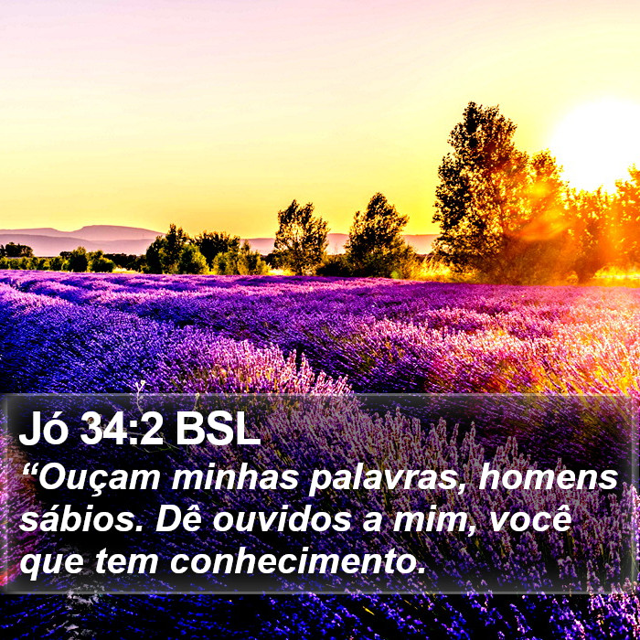 Jó 34:2 BSL Bible Study