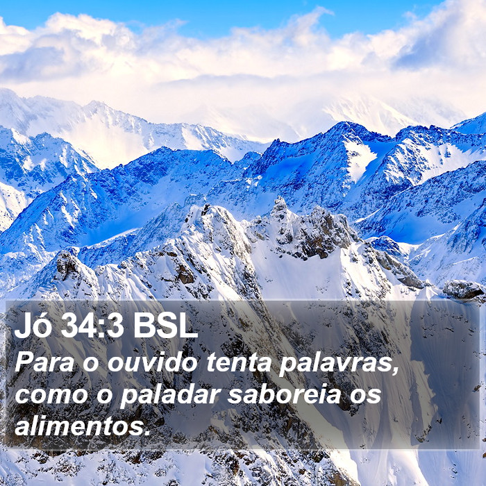 Jó 34:3 BSL Bible Study