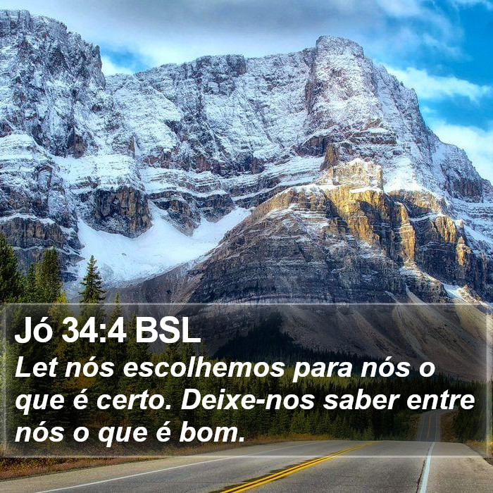 Jó 34:4 BSL Bible Study