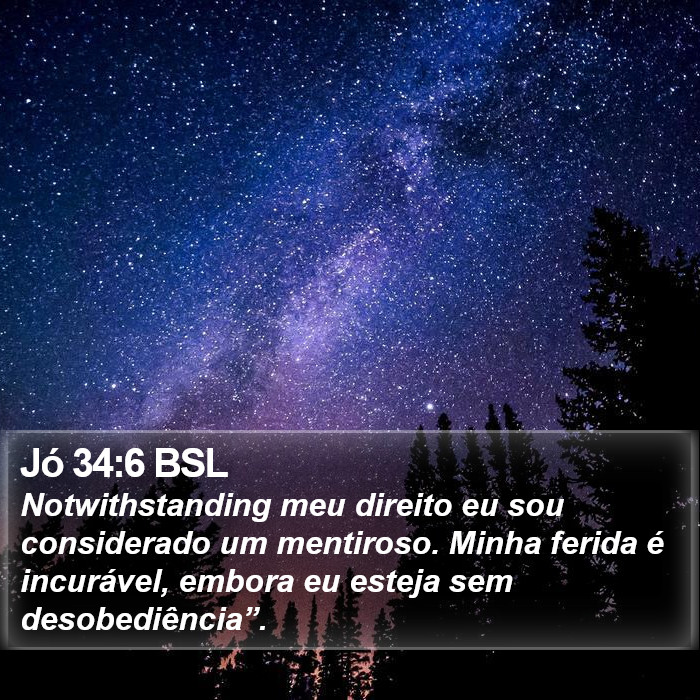 Jó 34:6 BSL Bible Study