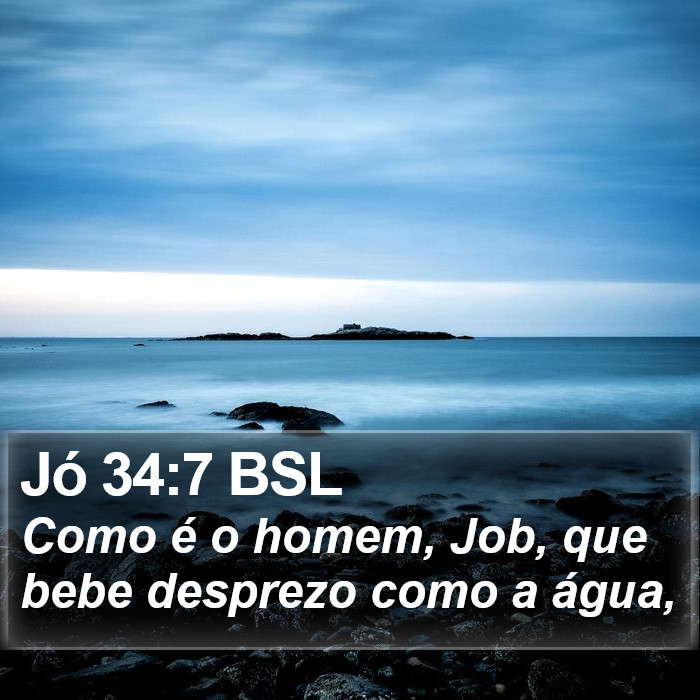 Jó 34:7 BSL Bible Study