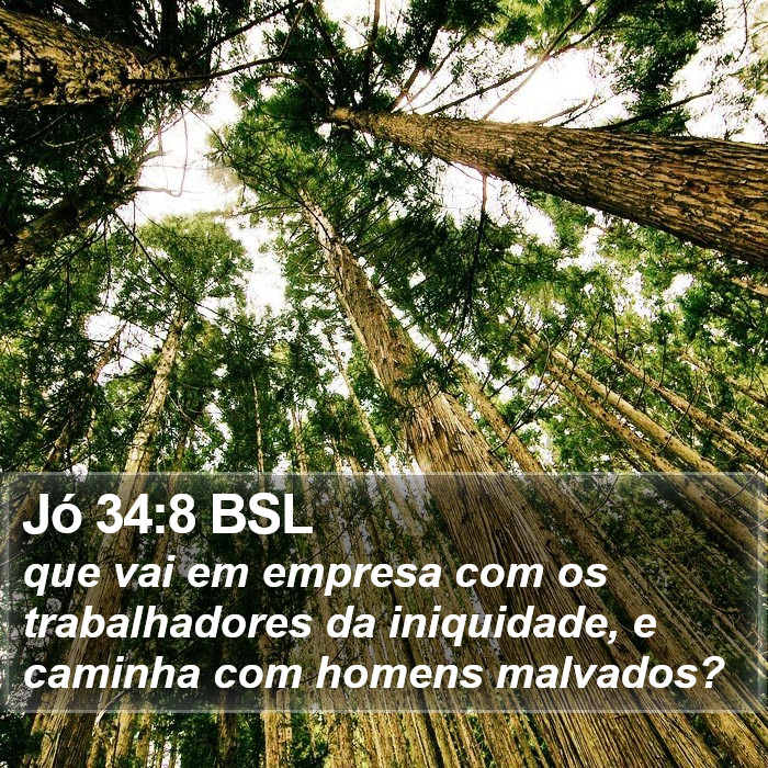 Jó 34:8 BSL Bible Study