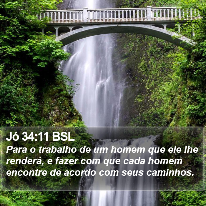 Jó 34:11 BSL Bible Study