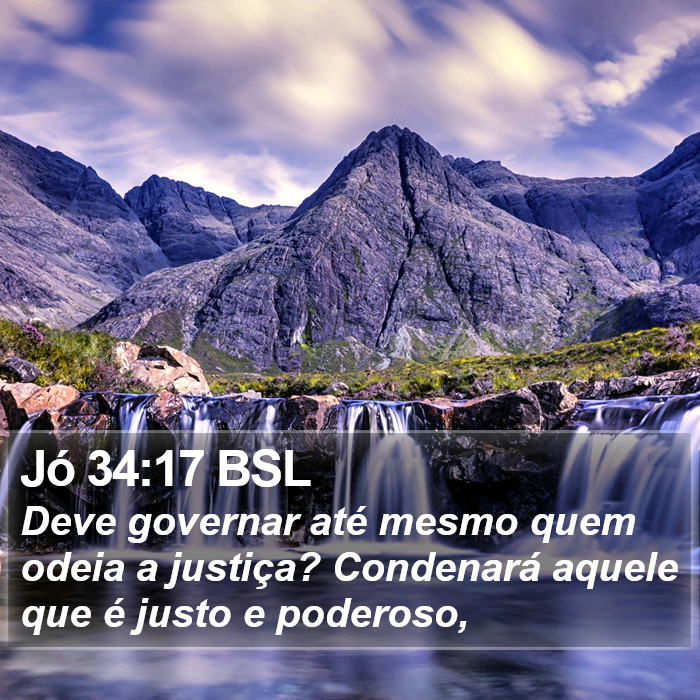 Jó 34:17 BSL Bible Study