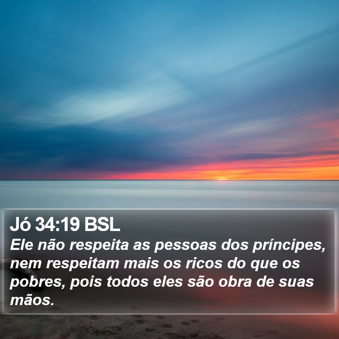 Jó 34:19 BSL Bible Study