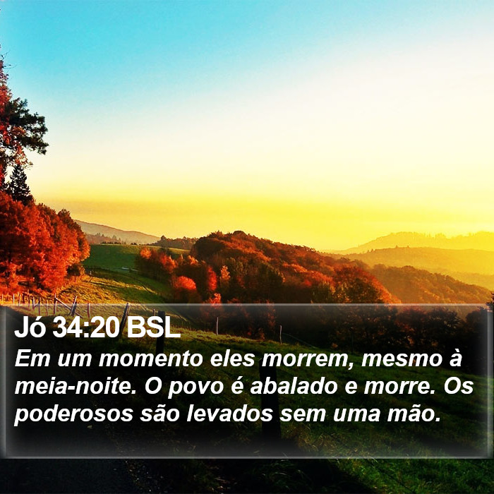 Jó 34:20 BSL Bible Study