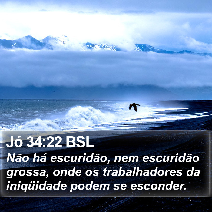 Jó 34:22 BSL Bible Study