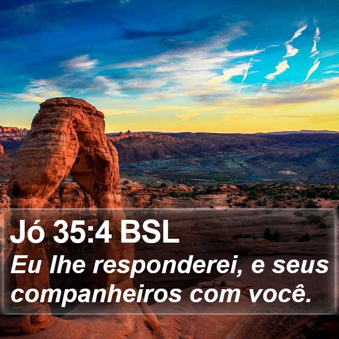 Jó 35:4 BSL Bible Study