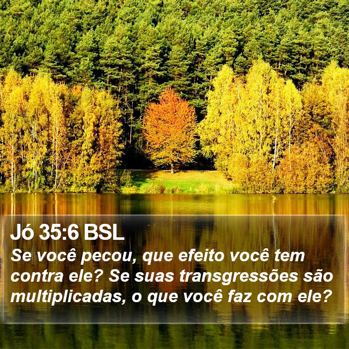 Jó 35:6 BSL Bible Study