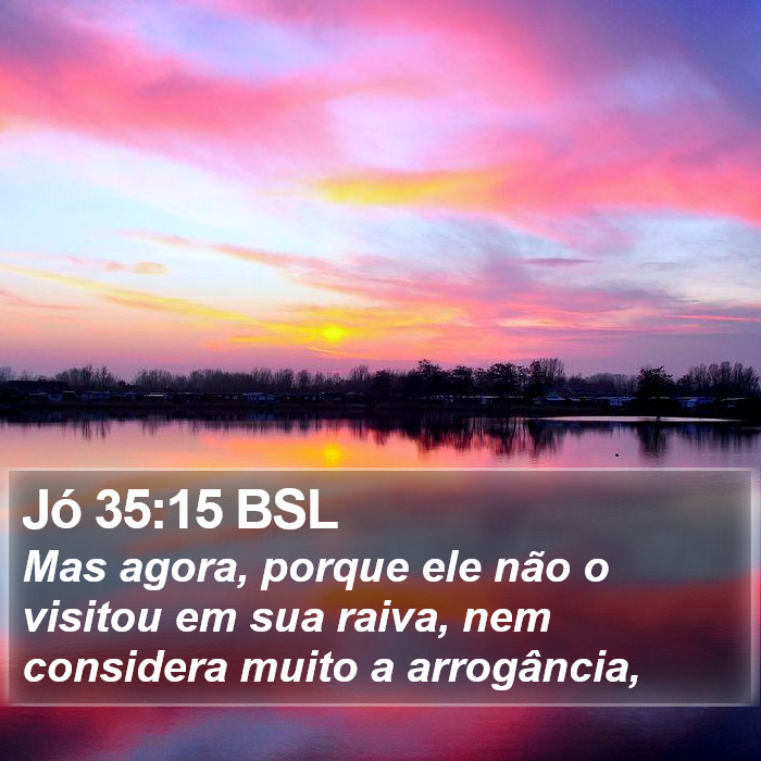 Jó 35:15 BSL Bible Study