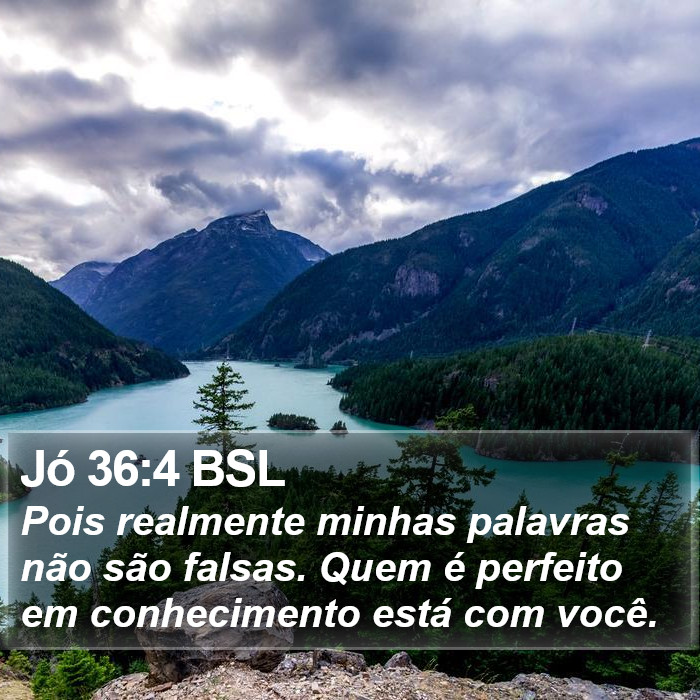 Jó 36:4 BSL Bible Study