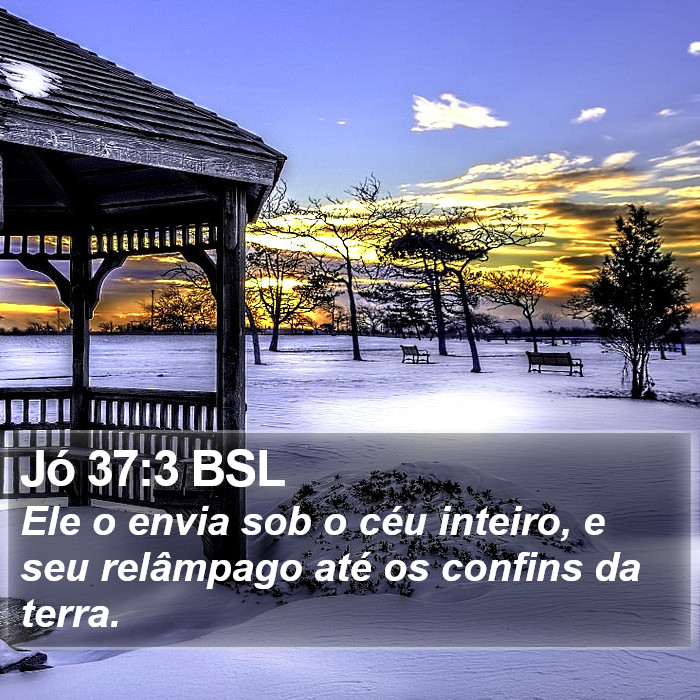 Jó 37:3 BSL Bible Study