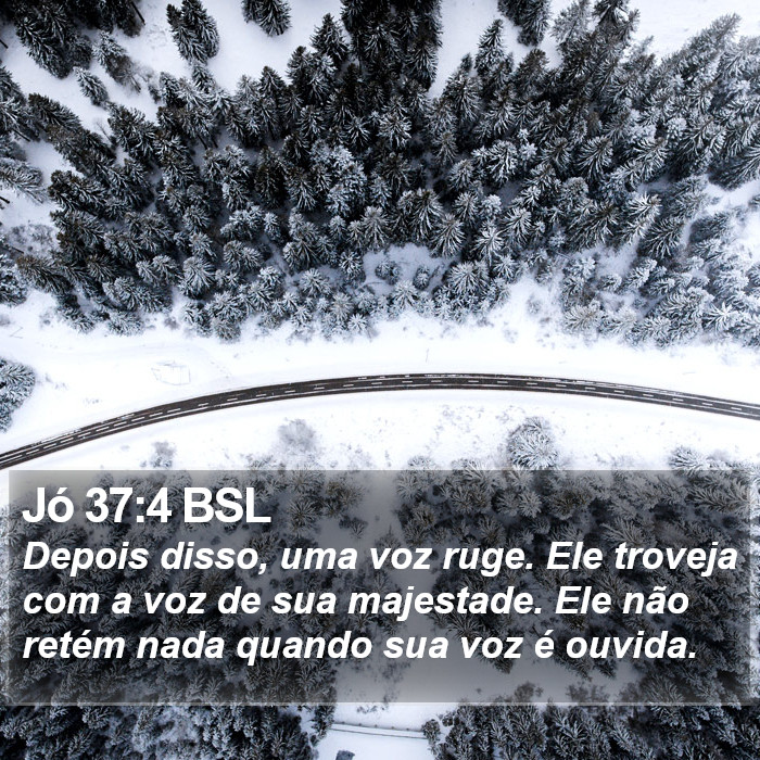 Jó 37:4 BSL Bible Study